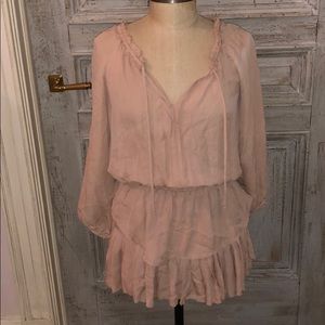 LoveShackFancy Blush Popover Dress Size 1